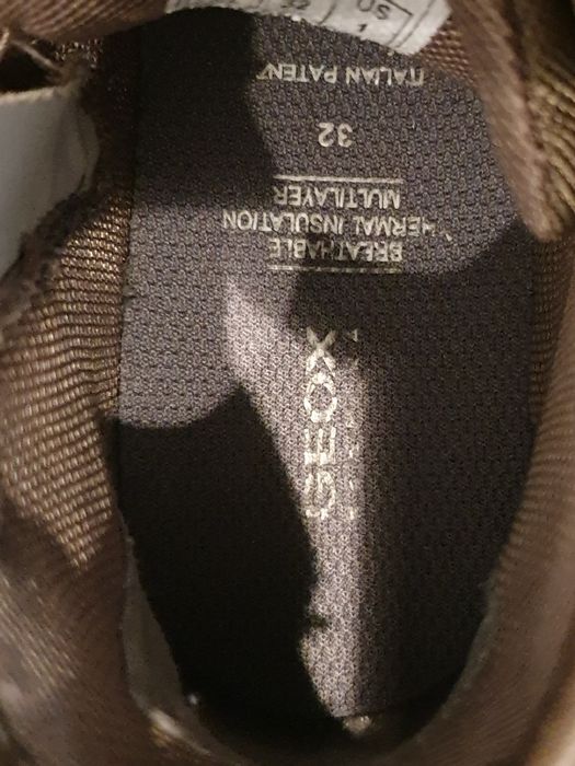 Vand Geox Respira fete marime 32 maro sneakers purtati toamna aceasta