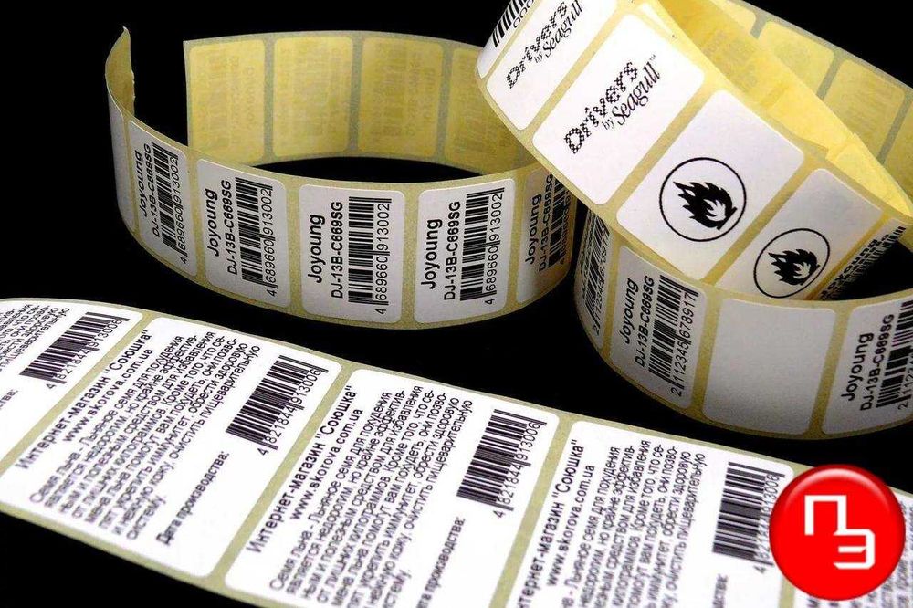 Маркировка QR code Ценник Термо Стикеры Этикетки Баркод Самоклейка