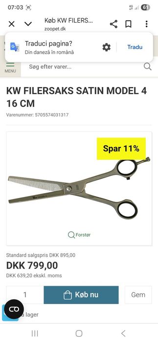 Foarfeca frizerie profesională