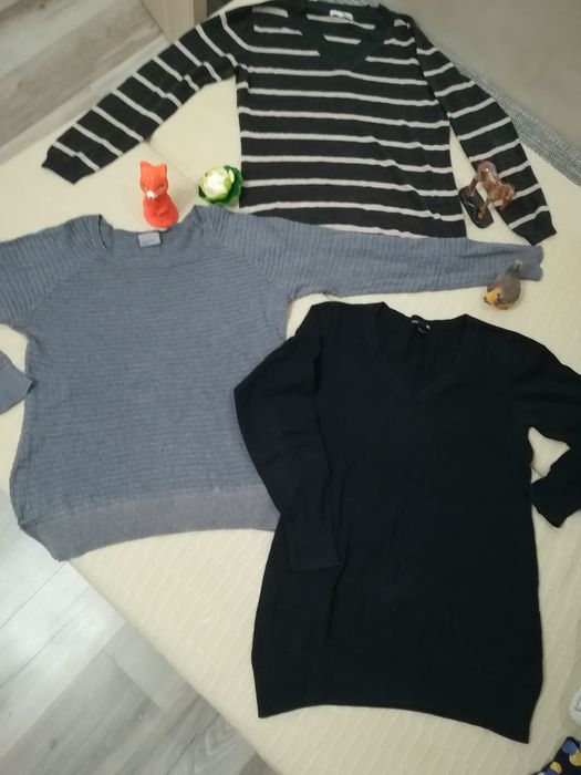 3 броя дамски пуловера размер Л