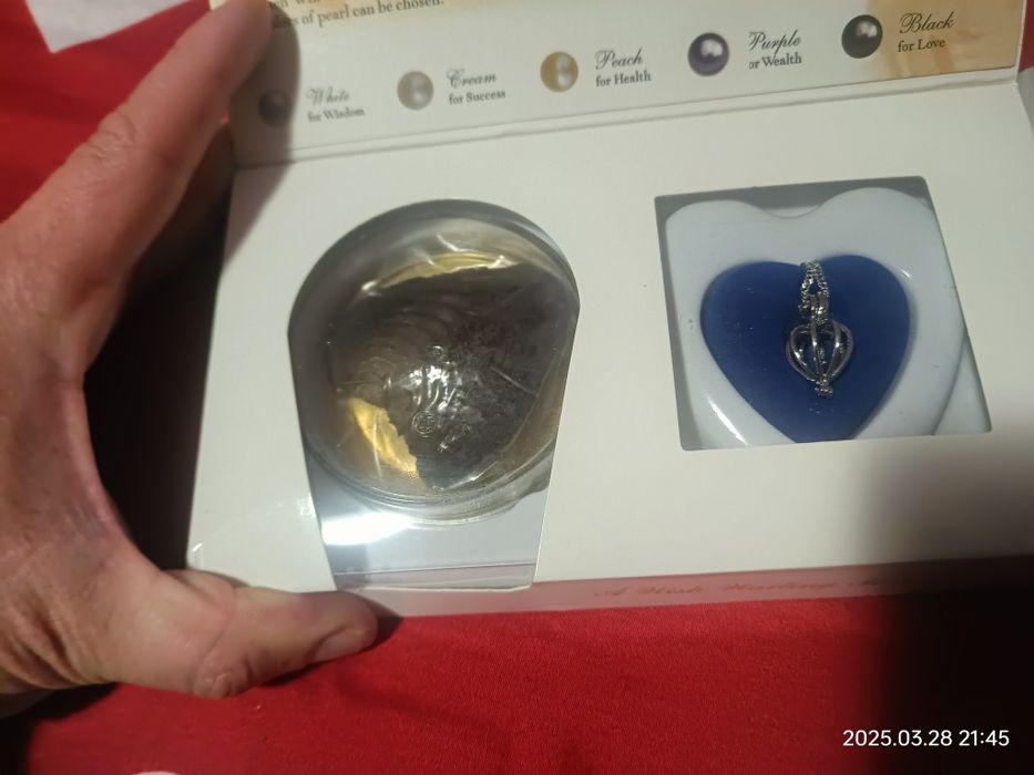 Lănțișor argint cu perla naturala