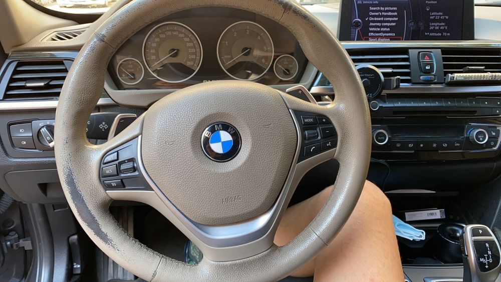 Vopsim piele recondiționare Bej BMW seria 3 f30 Opel Skoda Ford Audi R