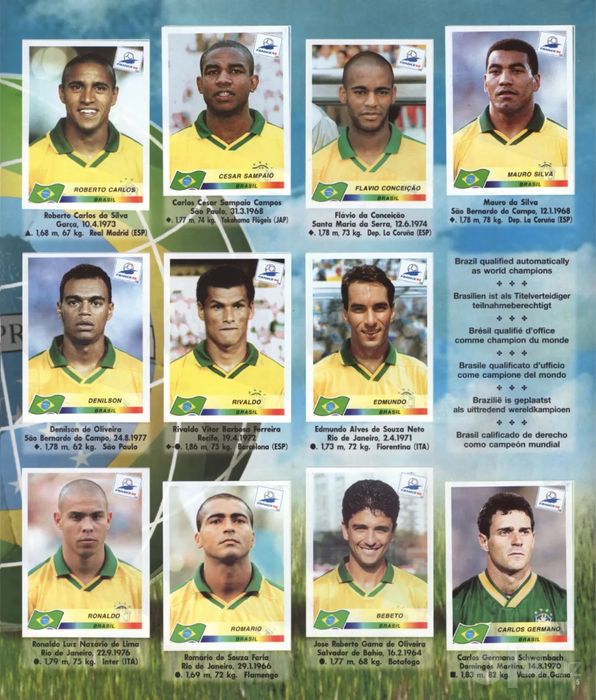 Печатаю наклейки Panini Fifa World Cup 1998