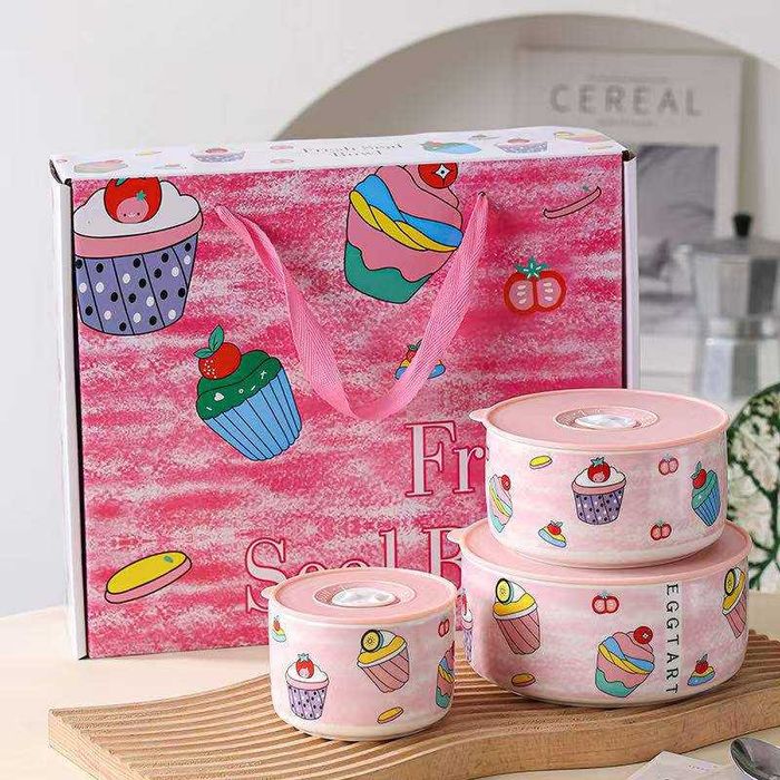 Набор керамических контейнеров для хранения продуктов