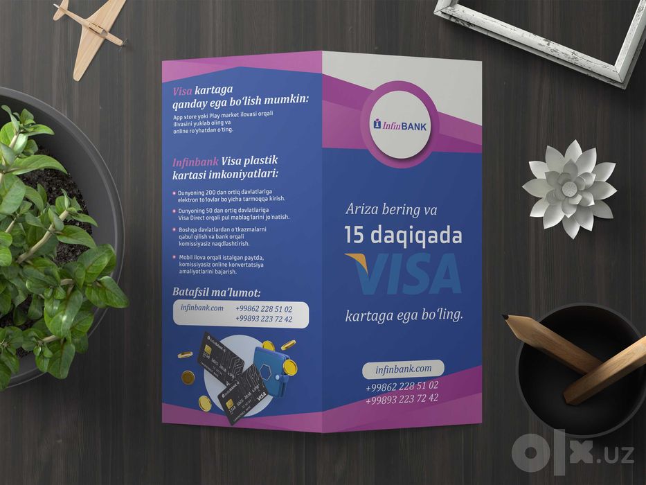 Poligrafiya xizmatlari(samokleyka, flayer vizitka)