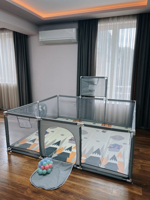 Големи нови кошари+килими/ПОДАРЪК 30бр. топки