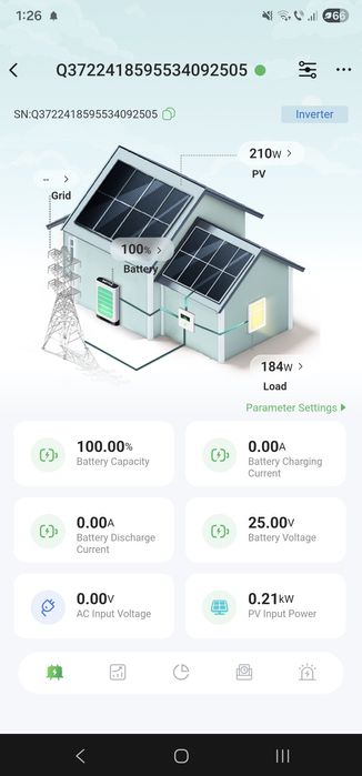 Invertor solar hibrid PowMr de 3,5 kW, cu wifi, 220 VAC, 24 V c.c.,