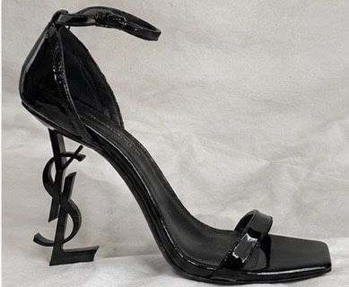 Saint Laurent Opyum sandale lacuite cu toc iconic