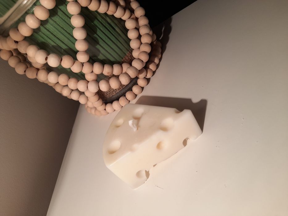 Lumânare lucrată manual-100% ceară din soia