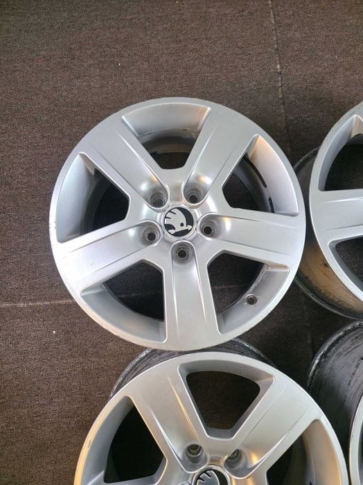 4 Jante Aliaj 5x112 16'' OEM VW Golf Passat Caddy Touran Sharan Tiguan / Skoda Octavia Superb Yeti Karoq