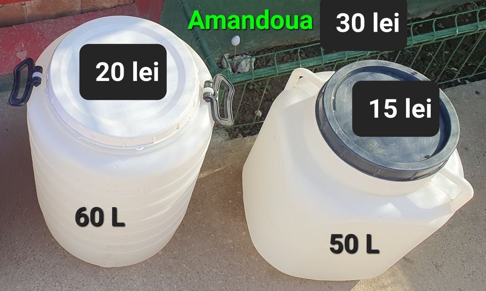 Butoaie plastic de 50/60 L