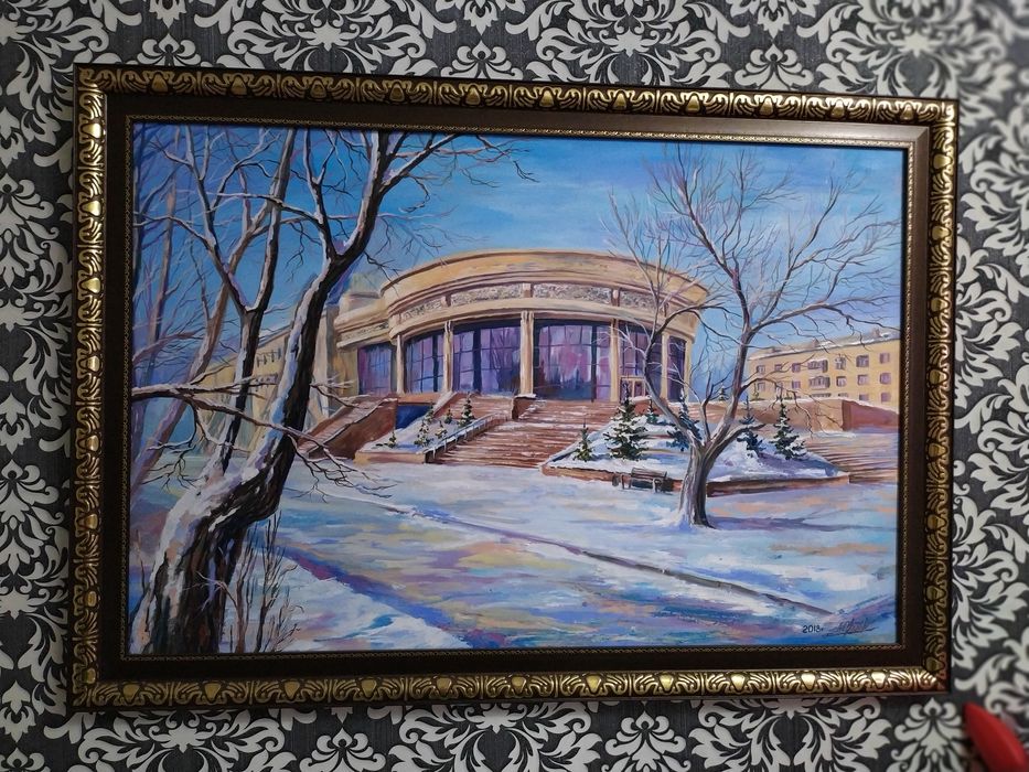 Картина "Зимняя Караганда"