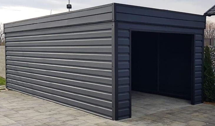 Garaje modulare moderne pe structura metalica , preț de producator