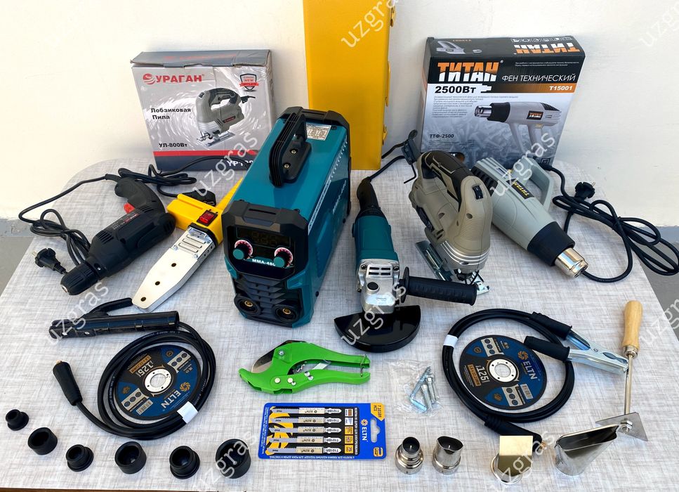 6в1 сварка + фен + лобзик + утюг + дрель + болгарка +доставка оригинал