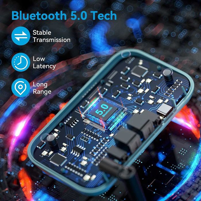 Bluetooth предавател и приемник TV -SOOMFON Bluetooth 5.0q трасмитер