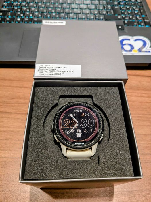 Garmin Forerunner 955 Solar Whitestone+Garmin HRM-Pro Plus