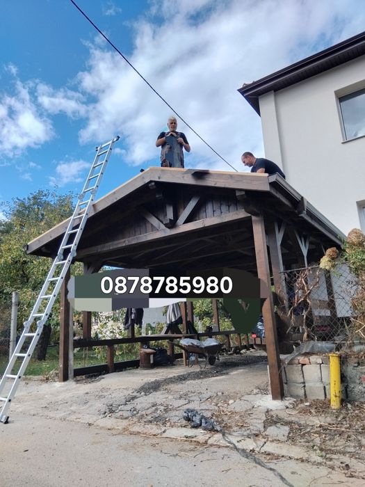 Дървени навеси Беседки Тераси Летни кухни