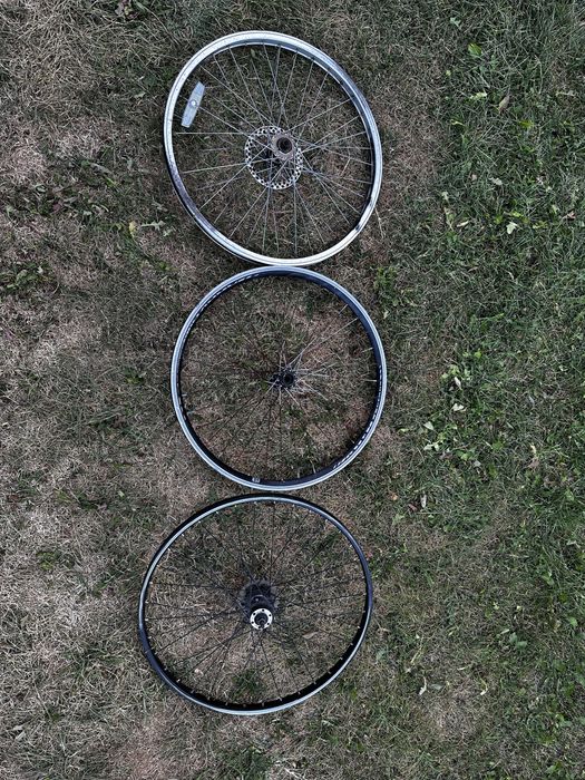 Set 3 roți bicicletă 26 inch (față și spate)