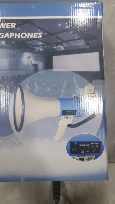 Громкоговоритель ручной мощный 50 Вт (Рупор). По оптовой цене.