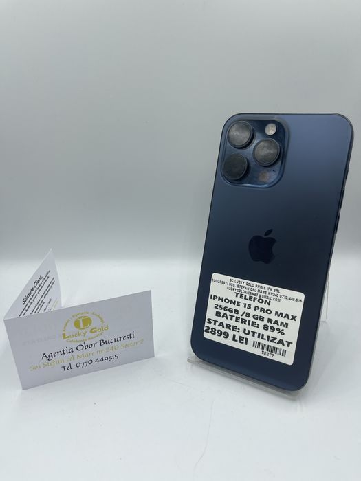 Iphone 15 Pro Max 256GB / 89% Bat FACTURA/GARANTIE #52277