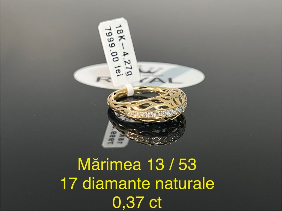 Bijuteria Royal CB : Inel dama diamante aur 18K 750 4,27 grame