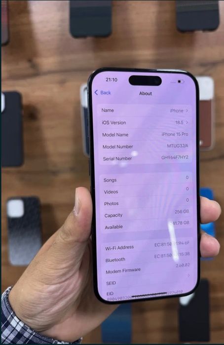 IPHONE 15 pro 256 hotiralik