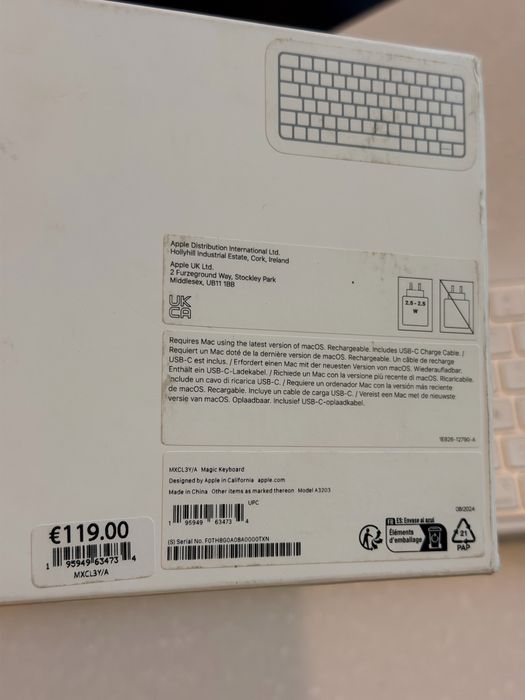 Клавиатура Magic Keyboard Apple  А3203