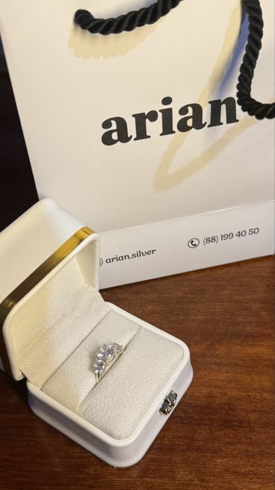Колцо/uzuk  16.5 arian silver