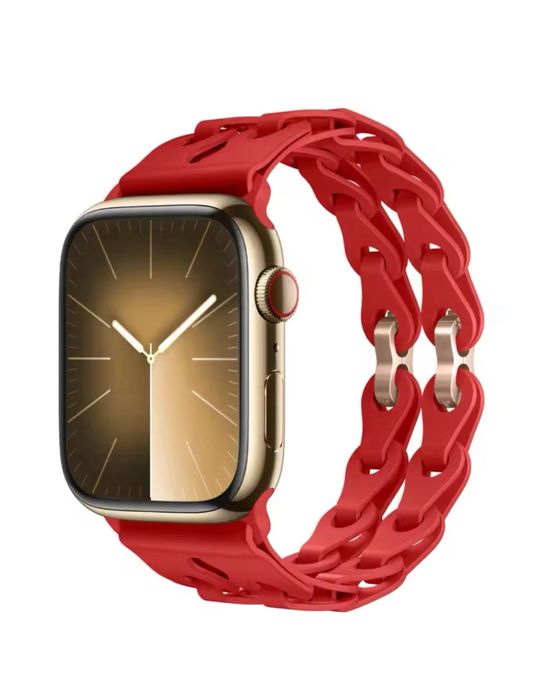 Curea Silicon Impletita Compatibil Ceas Apple Watch Husa Folie Silicon