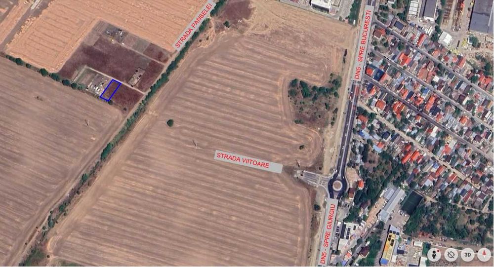 Proprietar vând teren intravilan – 538 mp – Alunisu, Măgurele, IF