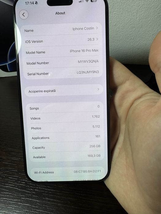 iPhone 16 pro max 256 gb