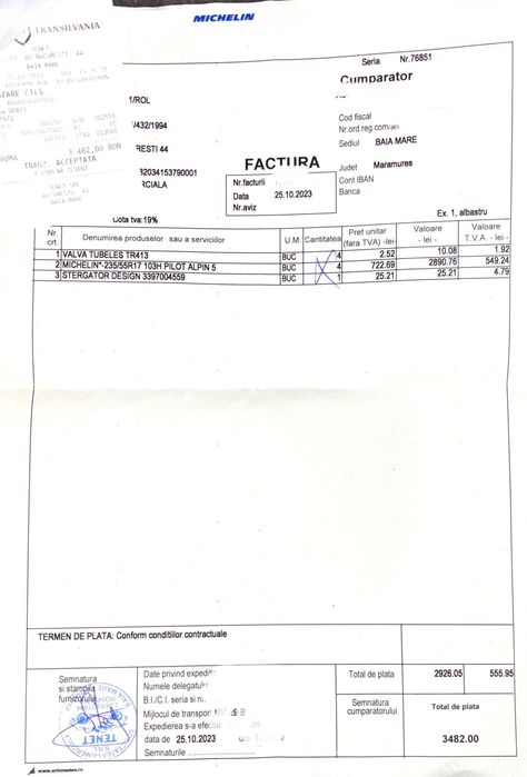 Cauciucuri de iarna Michelin Alpine5 - 235/55 R17 + jante BMW