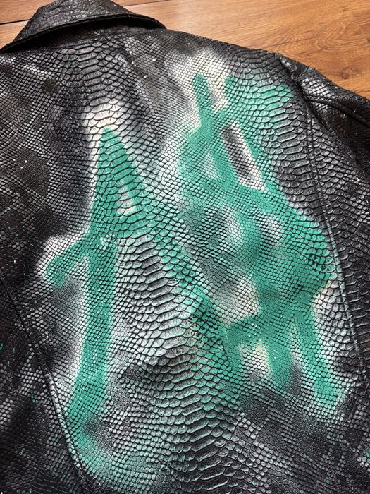 Alexander Spade Limited Edition Python Leather рядко кожено яке