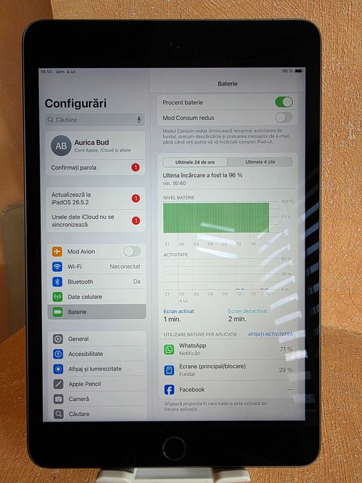iPad mini 5 cu cellular LTE
