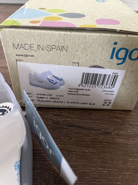 Детски сандали Igor номер 22