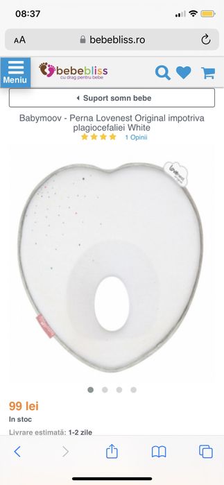 Perna impotriva plagiocefaliei bebeluși Babymoov - Lovenest Original