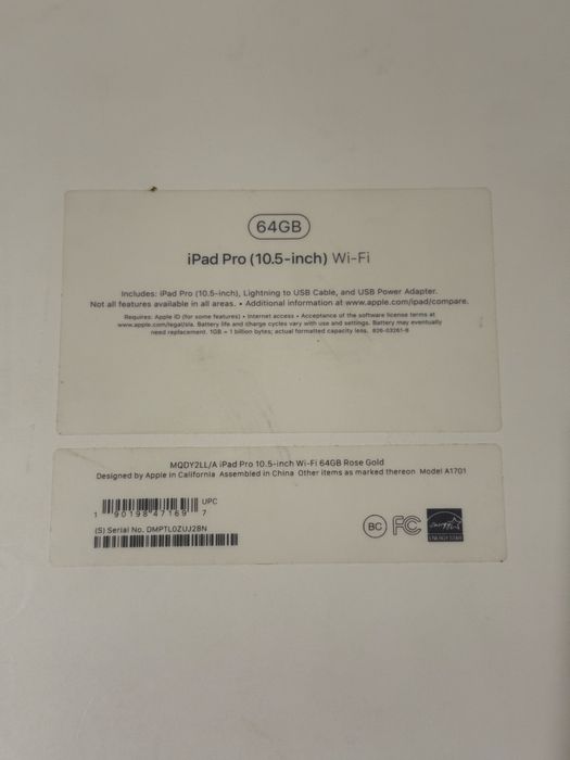 Apple iPad Pro 10.5-inch Wi-Fi 64GB Rose Gold