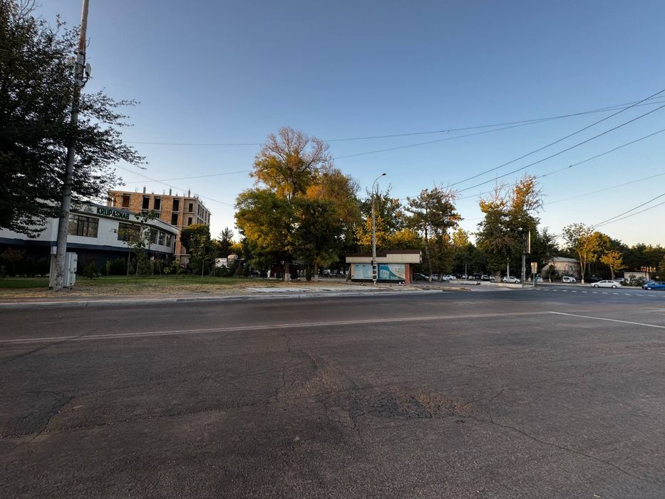 Алмазарский район Олимпия главный перекрёсток 1-линия 5,9 соток срочно