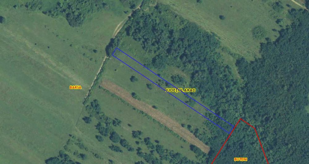 Teren extravilan situat în Județul Arad, Comuna Bârsa, Sat Hodiș