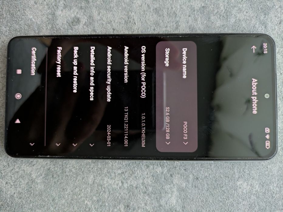 Xiaomi Poco F3 Arctic White
