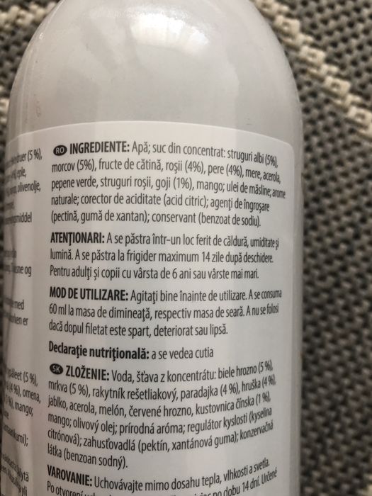 JVi, suc de fructe concentrat, energizant, 750ml, Pharmanex