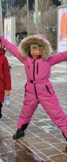 Зимний комбинезон на девочку