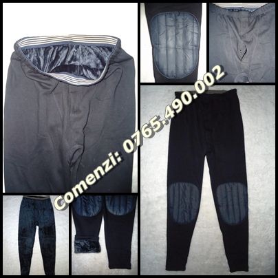 Colanti imblaniti barbati blana eco genunchi dublati iarna caldurosi