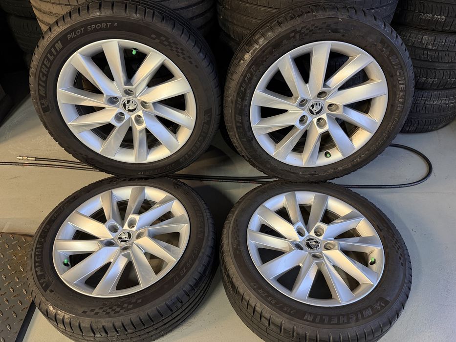 Jante Originale Skoda VW R17 echipate vara Michelin ca noi 2025