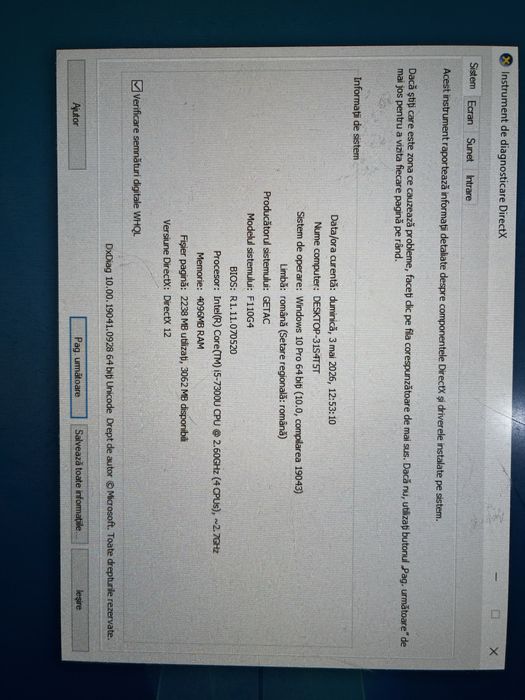 Tableta Getac F110 G4 i5 gen 6