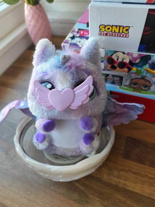 Hatchimals Alive, Pufficorn, ca nou,+ cutie