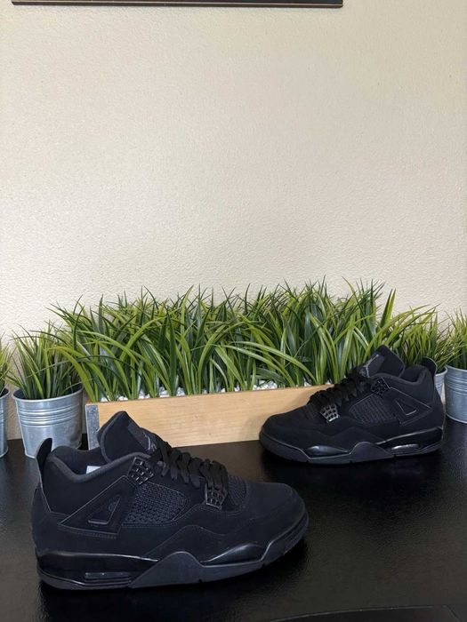 Adidasi Sport Nike Air Jordan 4 Black Cat - Verificare Colet
