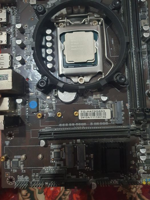 Материнской плата TG-H470G-lga1200, процессор i3-10100