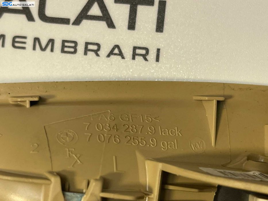 Clapeta Maner Deschidere Actionare Usa Portiera Stanga Fata Sofer BMW Seria 5 E60 E61 2003 - 2010 Cod 7034288 7076256 [1735]