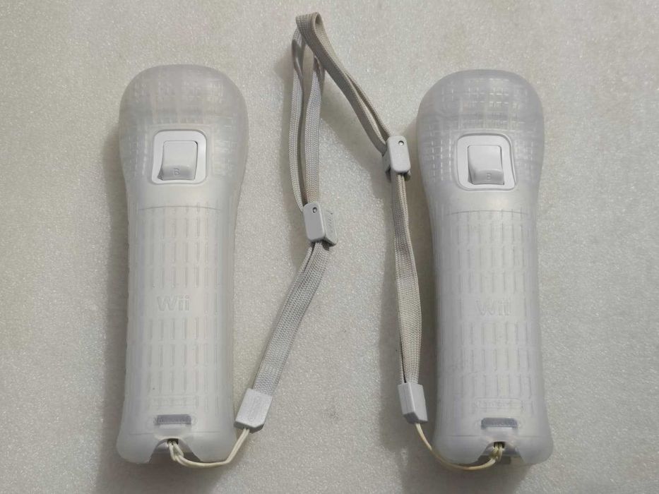 Kit Controller Nintendo Wii Remote Alb RVL-003 huse protectie,  curele